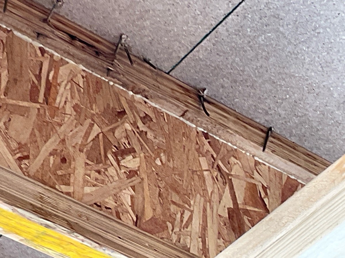 Nails left proud in the floor framing, Craigieburn