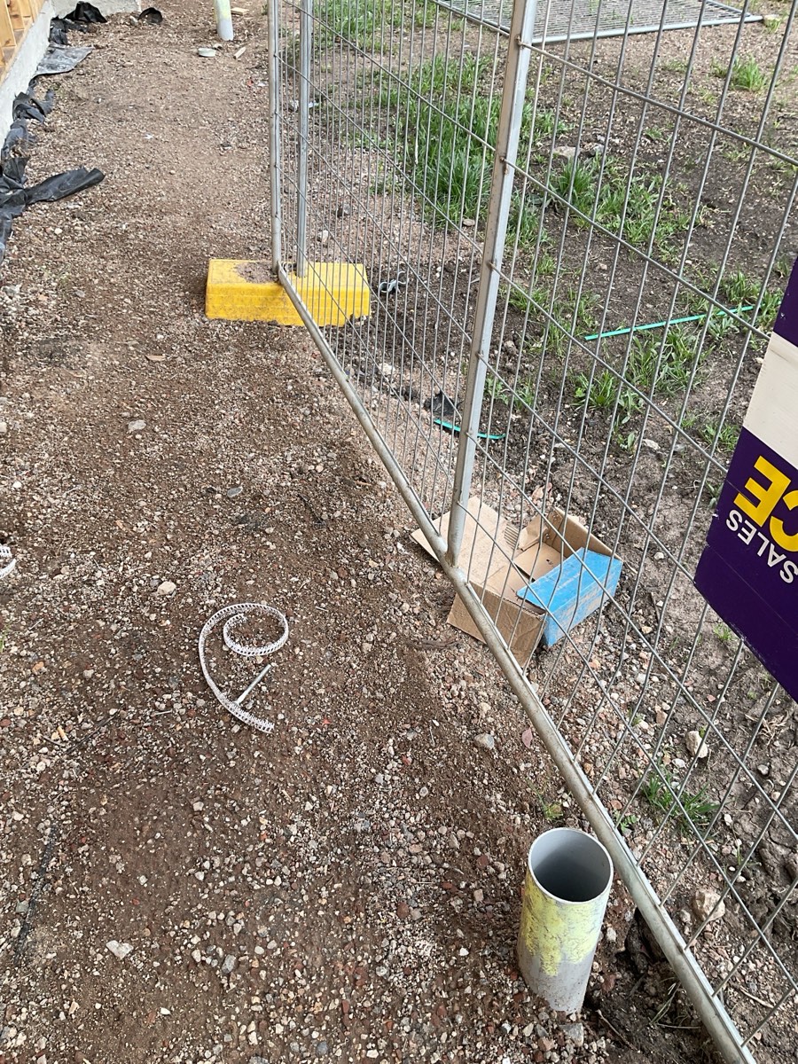 Further uncapped pipework on site, Craigieburn