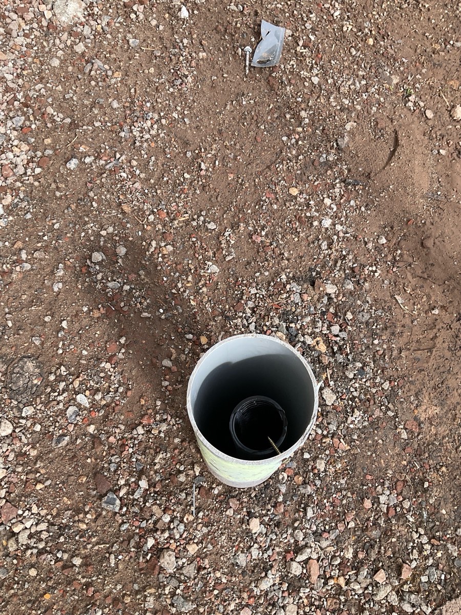 Uncapped pipes, recorded during a frame inspection in Craigieburn