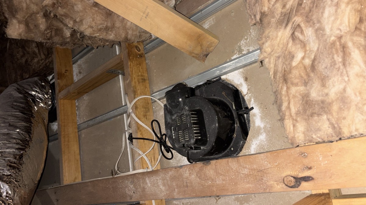 Vent terminating inside the roof space, Craigieburn